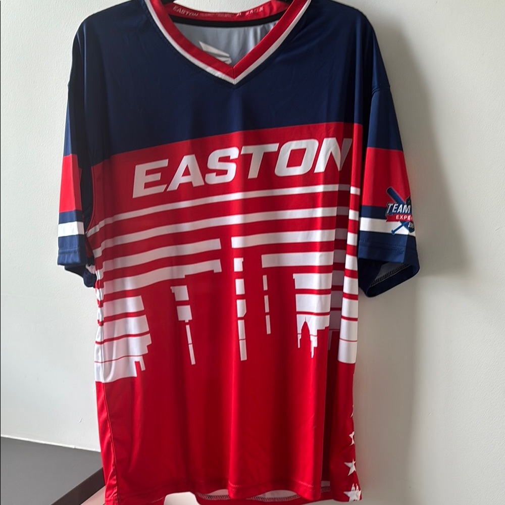 Easton Red and Blue Graphic Jersey